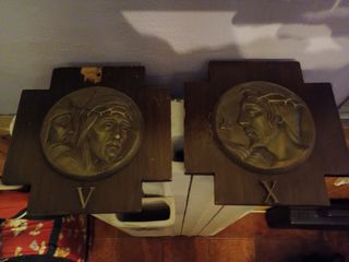 2 Sculture Legno Cristo - Vintage