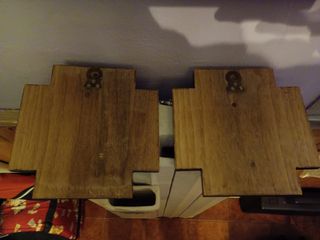 2 Sculture Legno Cristo - Vintage