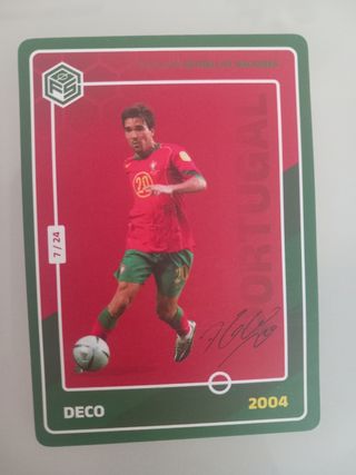 Cromo Deco Portugal autografo 