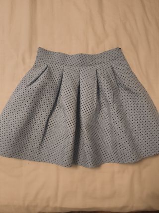 Falda celeste lunares - Talla S