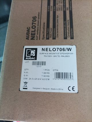 Altavoz Audac NELO706 6.5" blanco