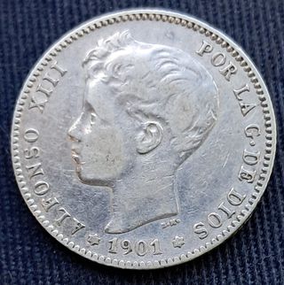 Moneda 1 Peseta España 1901
