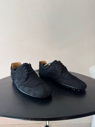 Mocasines Gucci negros de ante talla 42