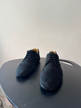 Mocasines Gucci negros de ante talla 42