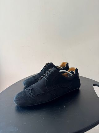Mocasines Gucci negros de ante talla 42