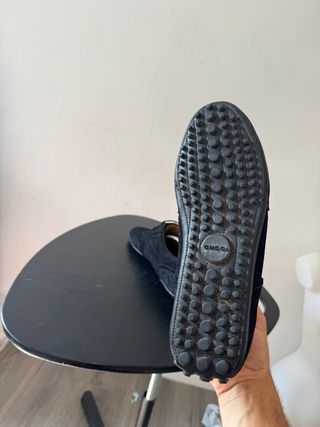 Mocasines Gucci negros de ante talla 42