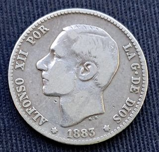 Moneda 1 Peseta España 1883