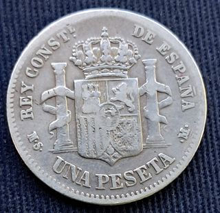 Moneda 1 Peseta España 1883