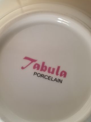 Set 6 platos hondos porcelana