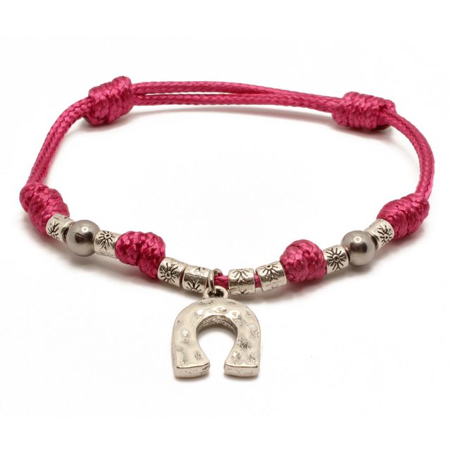 Pulsera Granate de la Suerte con Herradura