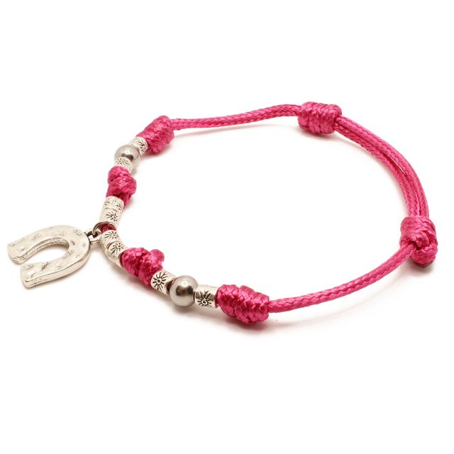 Pulsera Granate de la Suerte con Herradura