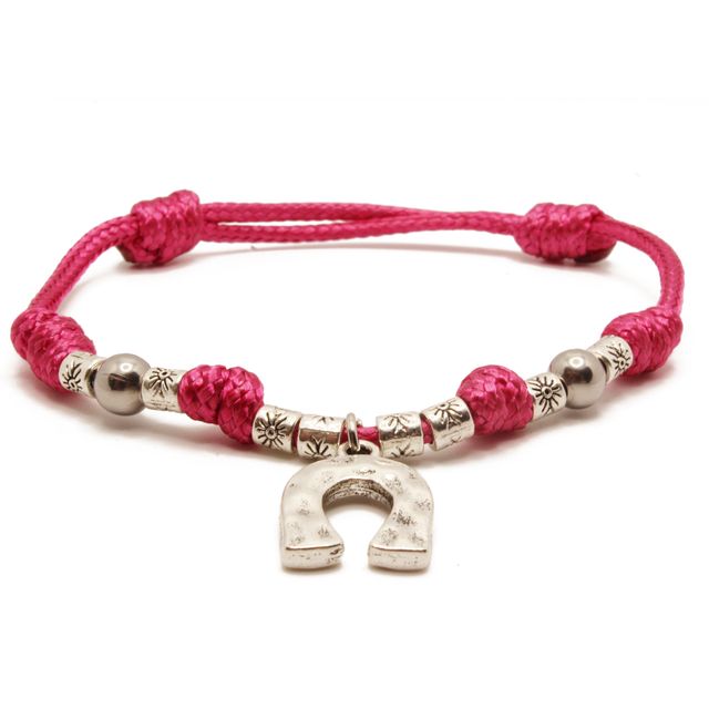 Pulsera Granate de la Suerte con Herradura