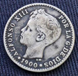 Moneda 50 céntimos España 1900