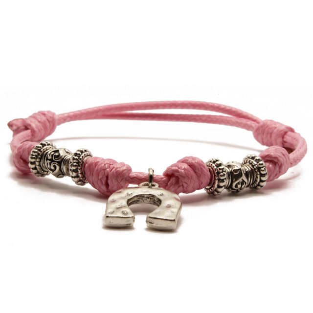 Pulsera Herradura Rosa - Buena Suerte