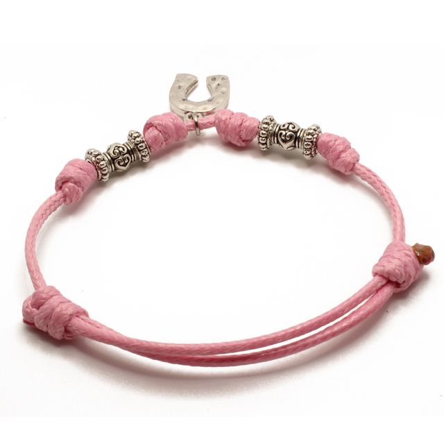 Pulsera Herradura Rosa - Buena Suerte