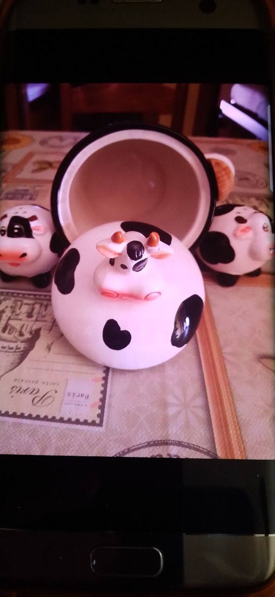 Set zuccheriera mucca