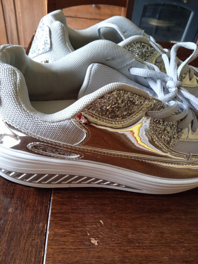 Sneakers argento donna