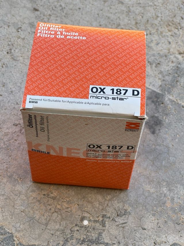 Filtro olio Mahle OX 187 D - Bmw M3 E46