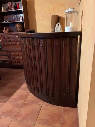 Mueble bar madera maciza 