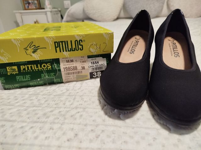 Zapatos PITILLOS mujer - negros, talla 38