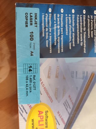 Etiquetas APLI 100 hojas A4