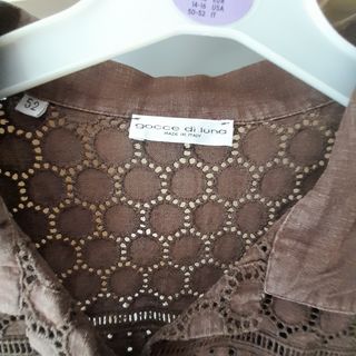 Camicione lino gocce di luna XL