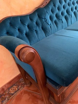 Sofá antiguo madera - 3 cajones