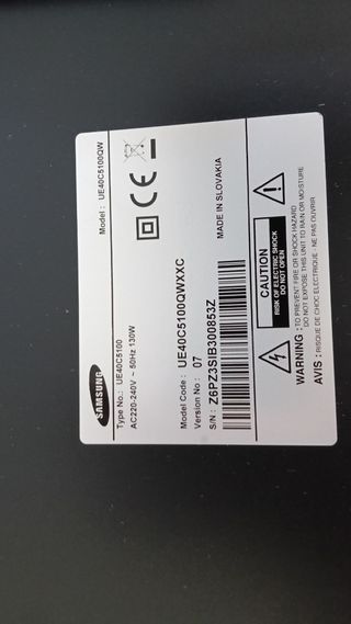 TV Samsung 40
