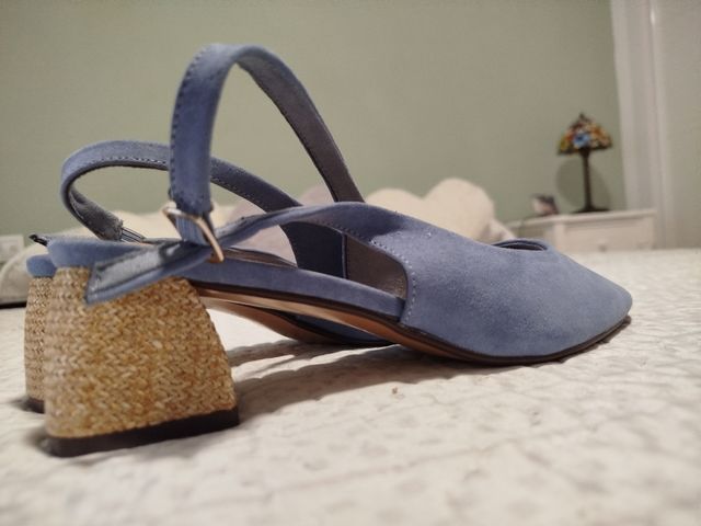 Zapatos tacón Sfera azules