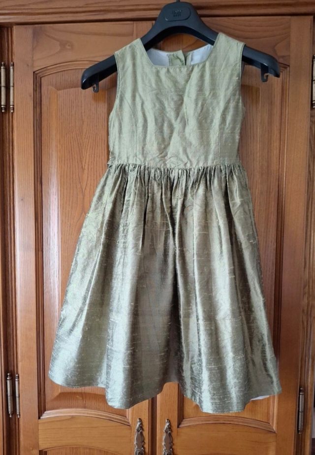 Vestido niña seda + chaqueta