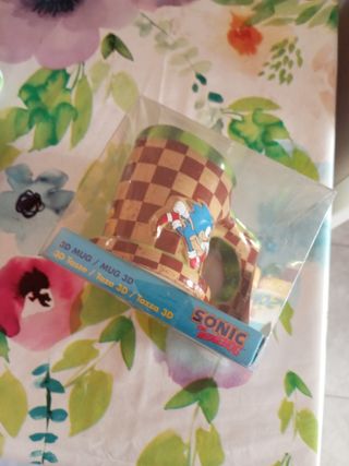 Taza Sonic the hedgehog 3D Sega