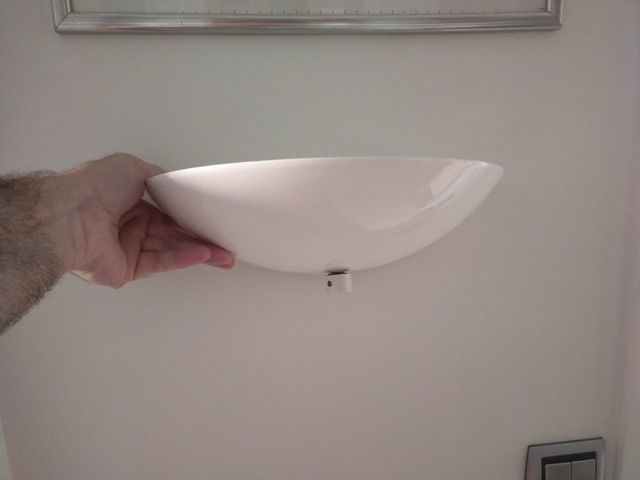 Plafón pared blanco - Lámpara metal/plástico