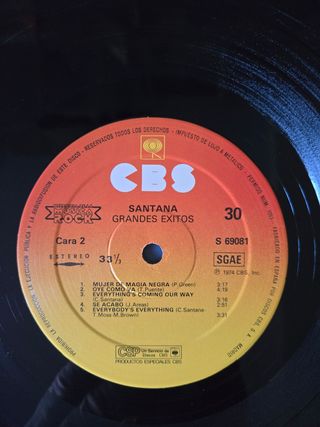 Vinilo Santana - Grandes Éxitos