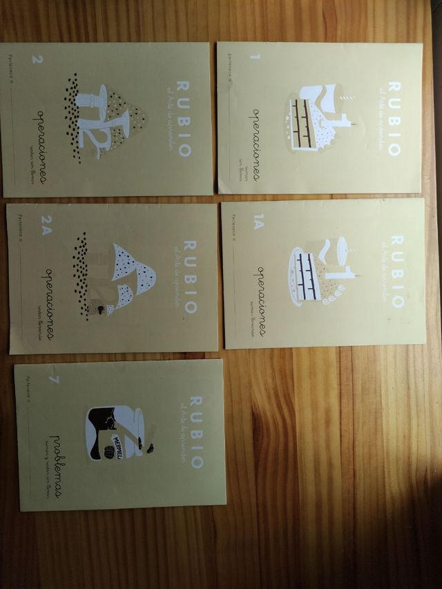 Varios cuadernillos Operaciones RUBIO mates