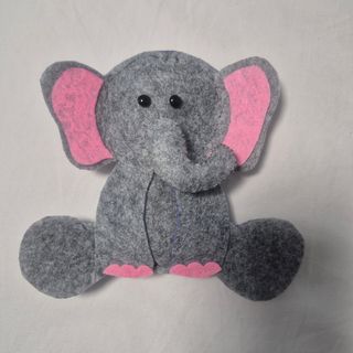 Elefante fieltro artesanal