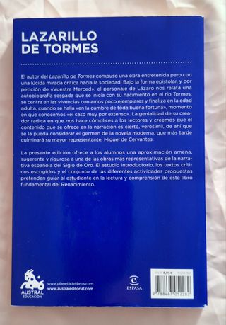 Libro Lazarillo de Tormes