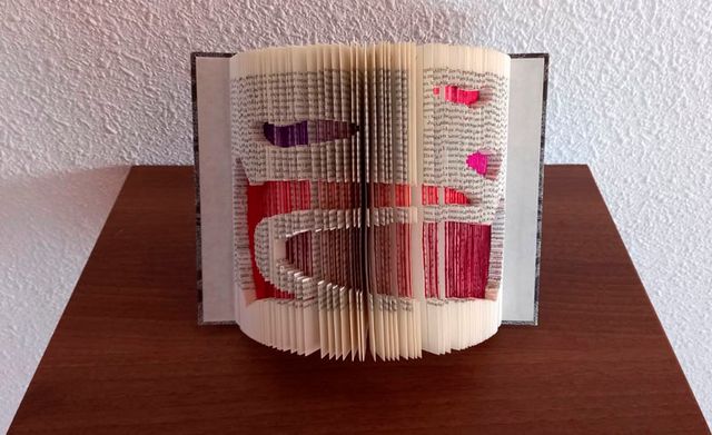 Libro book art corazones
