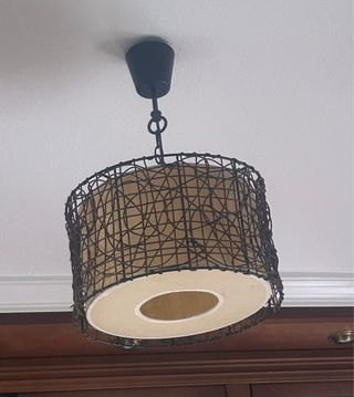 Lámpara colgante estilo rústico