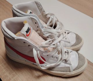 Nike Blazer '77 - Zapatillas rojas y blancas