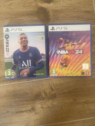 PS5 FIFA 22 + NBA 2K24