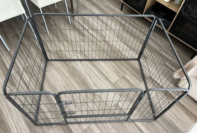 Jaula Perros Gris