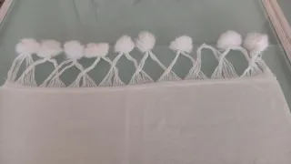 Bufanda Puro Cachemir 100% blanca