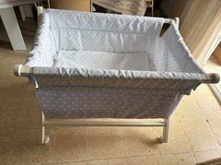 Minicuna madera blanca