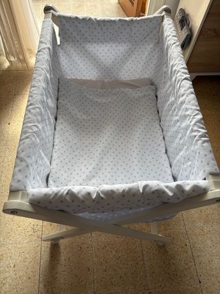 Minicuna madera blanca