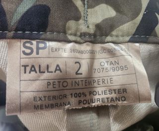 Pantalones militares intemperie