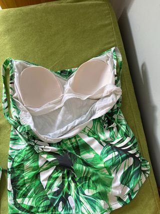 Bikini Tankini estampado hojas
