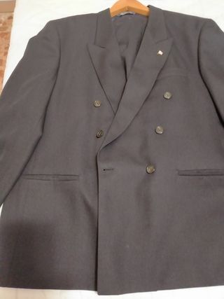 Traje doble botonadura azul marino - Talla 48