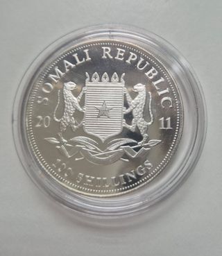 Elefante de Somalia 2011 plata