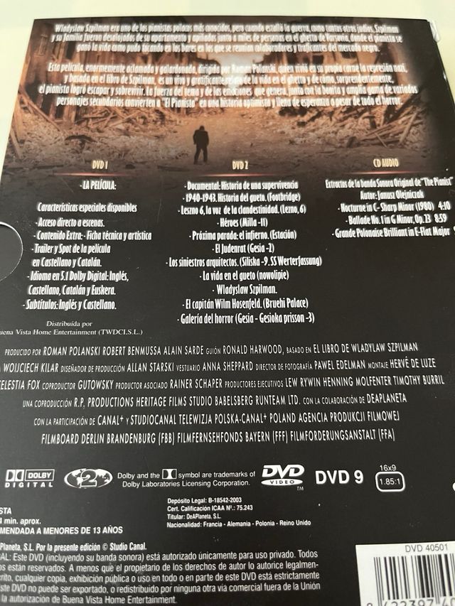 DVD El Pianista - Polanski