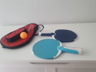 2 Palas Ping Pong Artengo + Funda + bola

